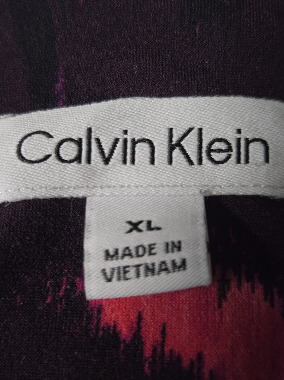 Calvin Klein Abstract Floral Pleated Sleeveless Top - Picture 9 of 11